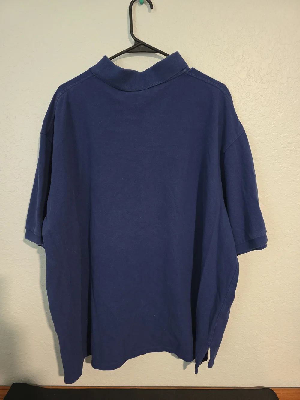 Ralph Lauren Navy Polo Shirt with Orange Pony Embroidery